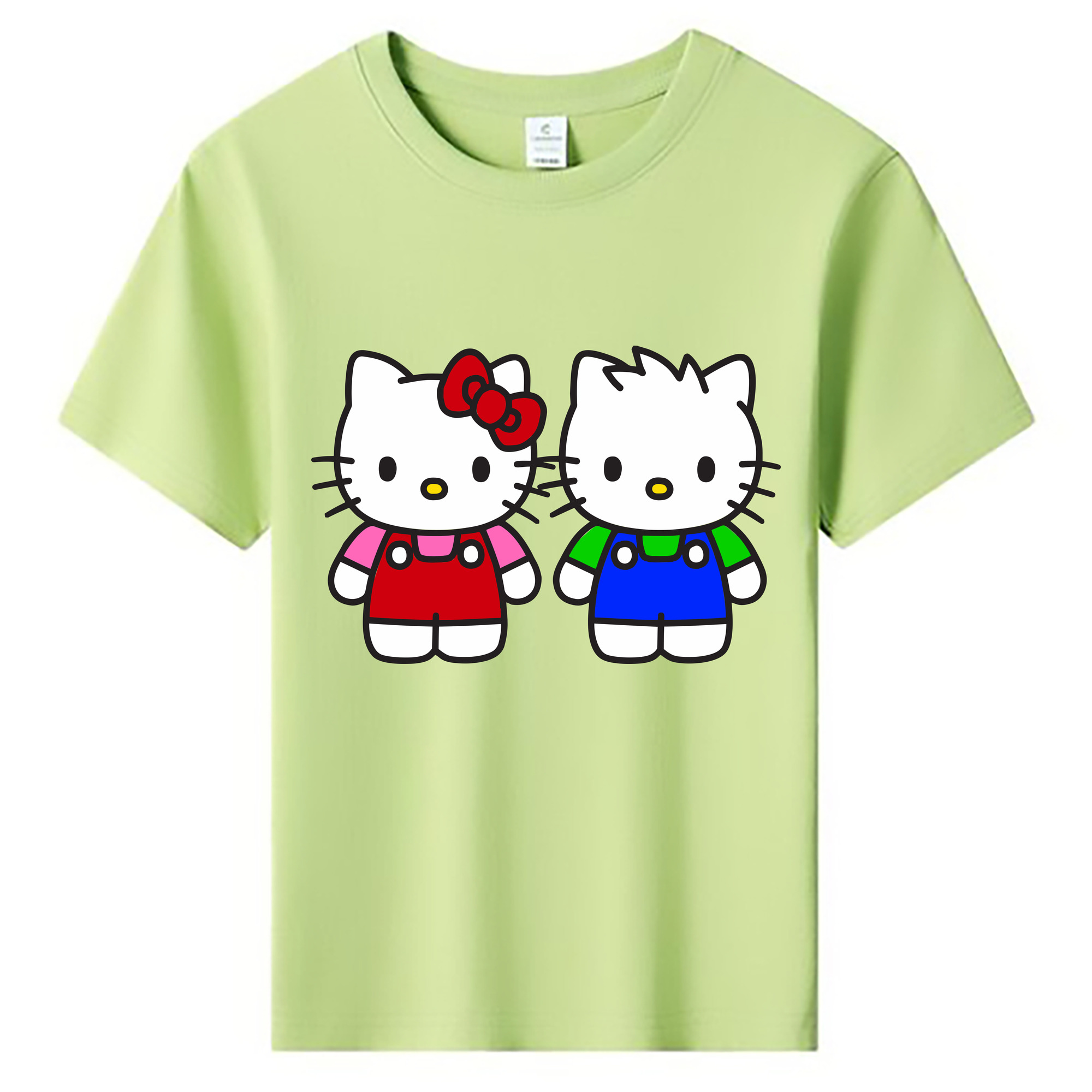 （画像用） Hello Kitty ハローキティ 綿100％キッズTシャツ（フロントプリント）